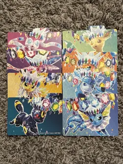 Pokemon Prismatic Evolutions Surprise Box Double Sided Card Dividers 8 Ct Set NM - Image 1