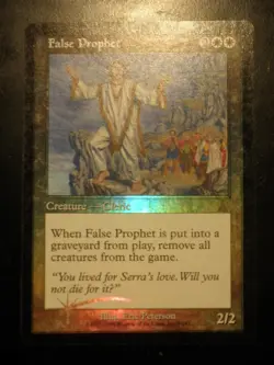 mtg magic NOT DATED NOT RELEASE false prophet urza's destiny FOIL ENGLISH - Image 1