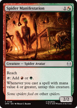 Spider Manifestation (FOIL) x1 - MTG Marvel's Spider-Man SPM #148 - Image 1