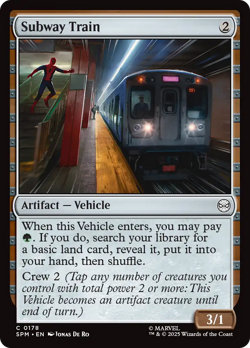 Subway Train (FOIL) x1 - MTG Marvel's Spider-Man SPM #178 - Image 1