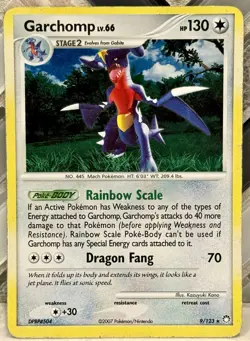 Pokemon TCG Garchomp Holo Rare 9/123 Mysterious Treasures 2007. HP - Image 1