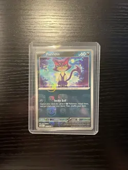 Pokemon: White Flare ENGLISH Purrloin 055/086 Reverse Holo Master Ball Pattern - Image 1