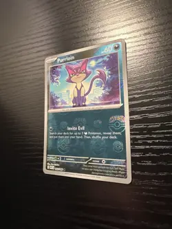 Pokemon: White Flare ENGLISH Purrloin 055/086 Reverse Holo Master Ball Pattern - Image 5