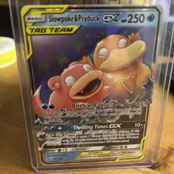 Pokemon Sun and Moon Unified Minds Slowpoke Psyduck GX Tag Team 35/236 Minty NM - Image 2
