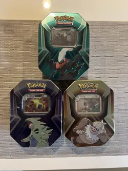 Pokemon TCG Triple Whammy Tins Set -Sealed - Image 1