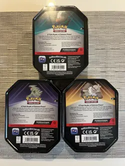 Pokemon TCG Triple Whammy Tins Set -Sealed - Image 2