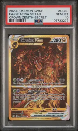 2023 POKEMON SWORD & SHIELD CROWN ZENITH SECRET FULL ART/GIRATINA VSTAR PSA 10 - Image 1