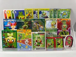 Pokemon Lot of 20 Cards and Stickers All Grookey #810 Grookey Only Pokemon Lot - Image 2