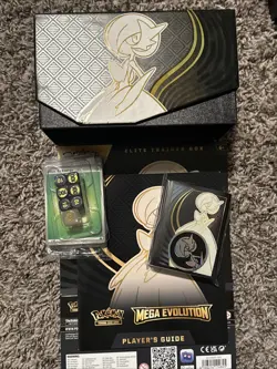 Pokemon TCG Mega Gardevoir - ETB 65 Sleeves, Dice, Coin, Player guide, ETB Cover - Image 1