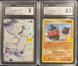 CGC 8 RESHIRAM 113 CLAYDOL 15 CELEBRATIONS CLASSIC COLLECTION POKEMON NM/ MINT - Image 1