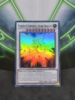 Yugioh Stardust Chronicle Spark Dragon CIBR-ENSE1 Super Rare Limited Edition NM - Image 1