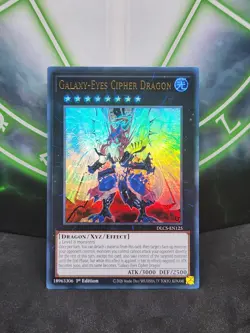 Yugioh Galaxy-Eyes Cipher Dragon DLCS-EN125 Ultra Rare 1st Edition NM - Image 1