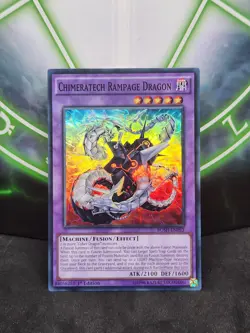 Yugioh Chimeratech Rampage Dragon BOSH-EN093 Super Rare 1st Edition NM - Image 1