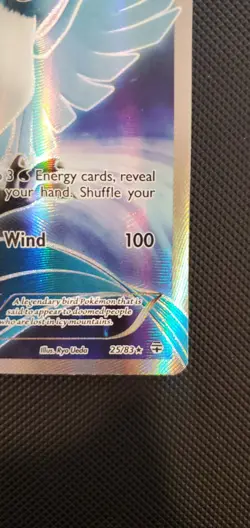 💎 Articuno (25/83) XY Generations Full Art Ultra Rare Pokemon Card English - Image 4