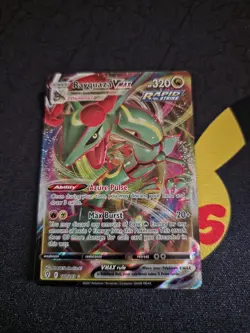 Pokemon Rayquaza VMAX Holo Ultra Rare Card 111/203SWSH07: Evolving Skies - Image 1