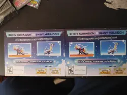 Shiny Koraidon & Miraidon GameStop Pokemon Scarlet Violet 2 code cards Shipped - Image 1
