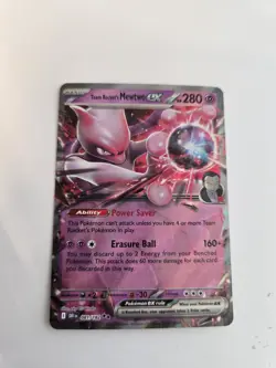 Pokemon TCG Team Rocket's Mewtwo ex Holo Card 081/182 Sv10 Destined Rivals NM - Image 1