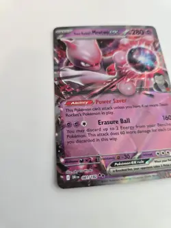 Pokemon TCG Team Rocket's Mewtwo ex Holo Card 081/182 Sv10 Destined Rivals NM - Image 2