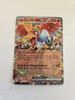 Pokemon TCG Ethan's Ho-Oh EX 039/182 Destined Rivals Holo Card NM 2025 - Image 1