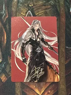 Sephiroth Fabled SOLDIER Art Card Gold Stamped Signature 44/53 Final Fantasy MTG - Image 1
