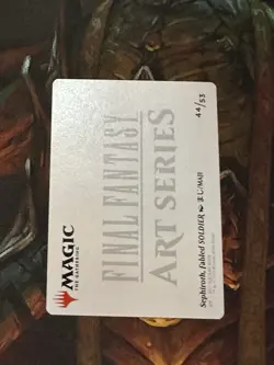 Sephiroth Fabled SOLDIER Art Card Gold Stamped Signature 44/53 Final Fantasy MTG - Image 2