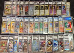 Bulk Lot of 45 Graded Pokemon Card Slabs - PSA CGC - Modern and Vintage - Image 1