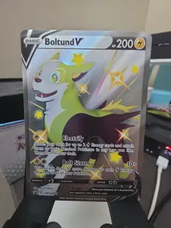Boltund V SWSH085 Shining Fates Black Star Promo Pokemon Card NM - Image 1