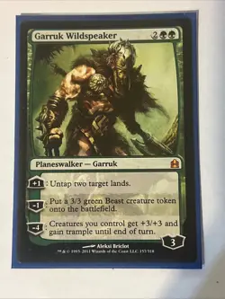 2011 Magic The Gathering Commander 2011 Garruk Wildspeaker #157 LP - Image 1