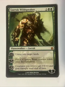 2011 Magic The Gathering Commander 2011 Garruk Wildspeaker #157 LP - Image 2