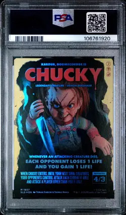 2024 MTG SECRET LAIR DROP FOIL #1807 CHUCKY PSA 10 - Image 2