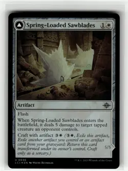 SPRING-LOADED SAWBLADES The Lost Caverns of Ixalan FOIL #36 LCI(NM+)(MTG) - Image 1