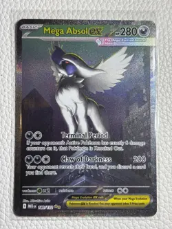 Mega Absol EX 180/132 Pokemon Card Near MINT FRESHLY SLEAVED in TOP LOADER - Image 1