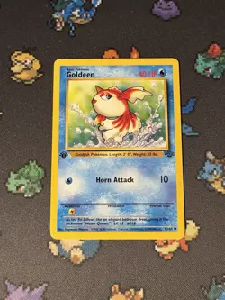 Pokemon Cards Goldeen 53/64 Jungle FIRST EDITION WOTC - (NM-) - Image 1