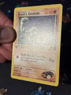 Pokemon Card Brock’s Geodude 68/132 Gym Challenge FIRST EDITION - (NM) - Image 3
