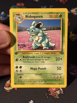 Pokemon Cards Nidoqueen 23/64 Rare Jungle FIRST EDITION WOTC - (MP) - Image 2