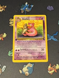 Pokemon Cards Slowbro 43/62 Fossil FIRST EDITION WOTC - (NM) - Image 1