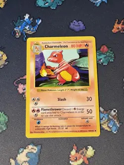 Pokemon Cards Charmeleon 24/102 Base Set SHADOWLESS WOTC - (LP) - Image 1