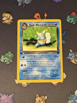 Pokemon Cards Dark Wartortle 46/82 Team Rocket FIRST EDITION - (NM-) - Image 1