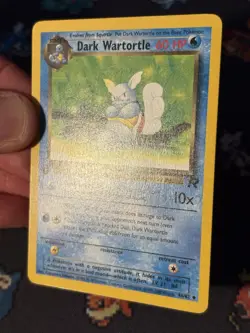 Pokemon Cards Dark Wartortle 46/82 Team Rocket FIRST EDITION - (NM-) - Image 3