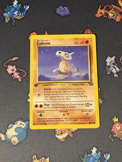 Pokemon Cards Cubone 50/64 Jungle FIRST EDITION WOTC - (LP) #1 - Image 1