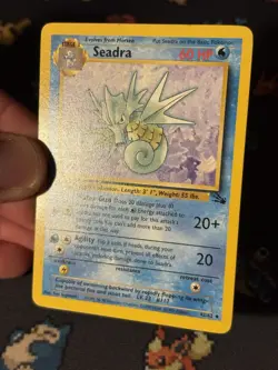 Pokemon Cards Seadra 42/62 Fossil FIRST EDITION WOTC - (NM-) - Image 2
