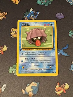 Pokemon Cards Shellder 54/62 Fossil FIRST EDITION WOTC - (LP) - Image 1