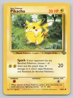 Pokemon TCG Pikachu Jungle 60/64 Regular Unlimited Common - Image 1