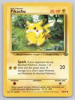 Pokemon TCG Pikachu Jungle 60/64 Regular Unlimited Common - Image 3