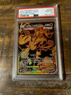 POKEMON 2022 Brilliant Stars Full Art Single Strike URSHIFU VMAX #TG29 PSA 10 - Image 1
