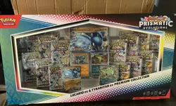 Pokemon TCG SV Prismatic Evolutions Lucario EX & Tyranitar EX Premium Collection - Image 1