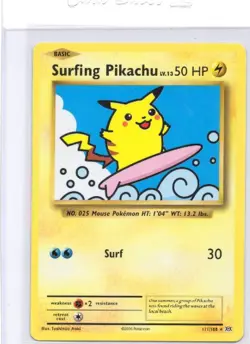 Pokemon - Surfing Pikachu #111/108 - XY - Evolutions - - Near Mint or Better - Image 1