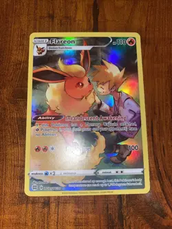 Pokemon Flareon Brilliant Stars TG01/TG30 Holo Secret Character Rare MINT - Image 1