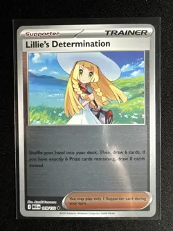 Lillie’s Determination 119/132 Uncommon Reverse Holo Pokemon Mega Evolution NM - Image 1