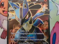 Lucario EX (107 Full Art) 107/111 XY-Furious Fists Pokemon - Image 2